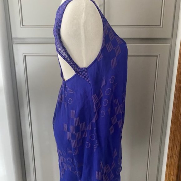 On hold Tt Collection Beautful Purple Silk Dress - Picture 9 of 14